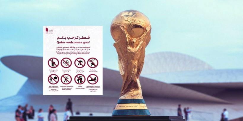 اللجنة المنظمة لكأس العالم 2022 تتبرأ من منشور قطر ترحب بكم